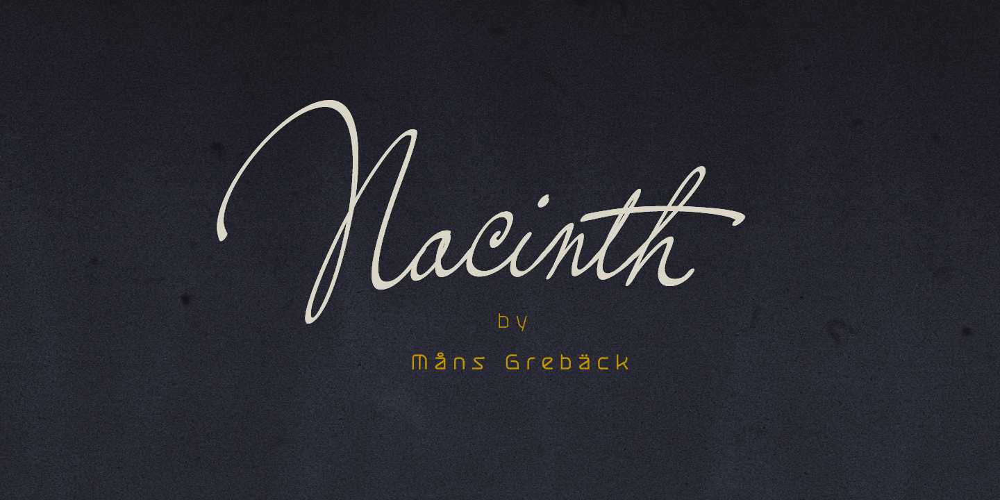 Ejemplo de fuente Nacinth